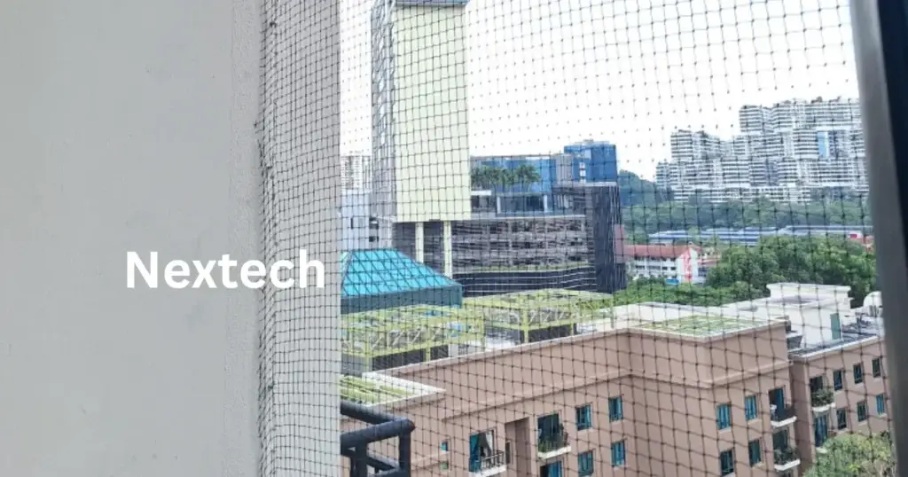 Bird net install condominium rooftop and balcony view in Singapore